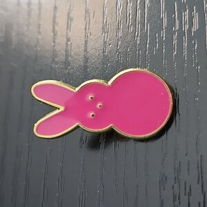 Peeps Bunny Inspired Enamel Pin Pink
